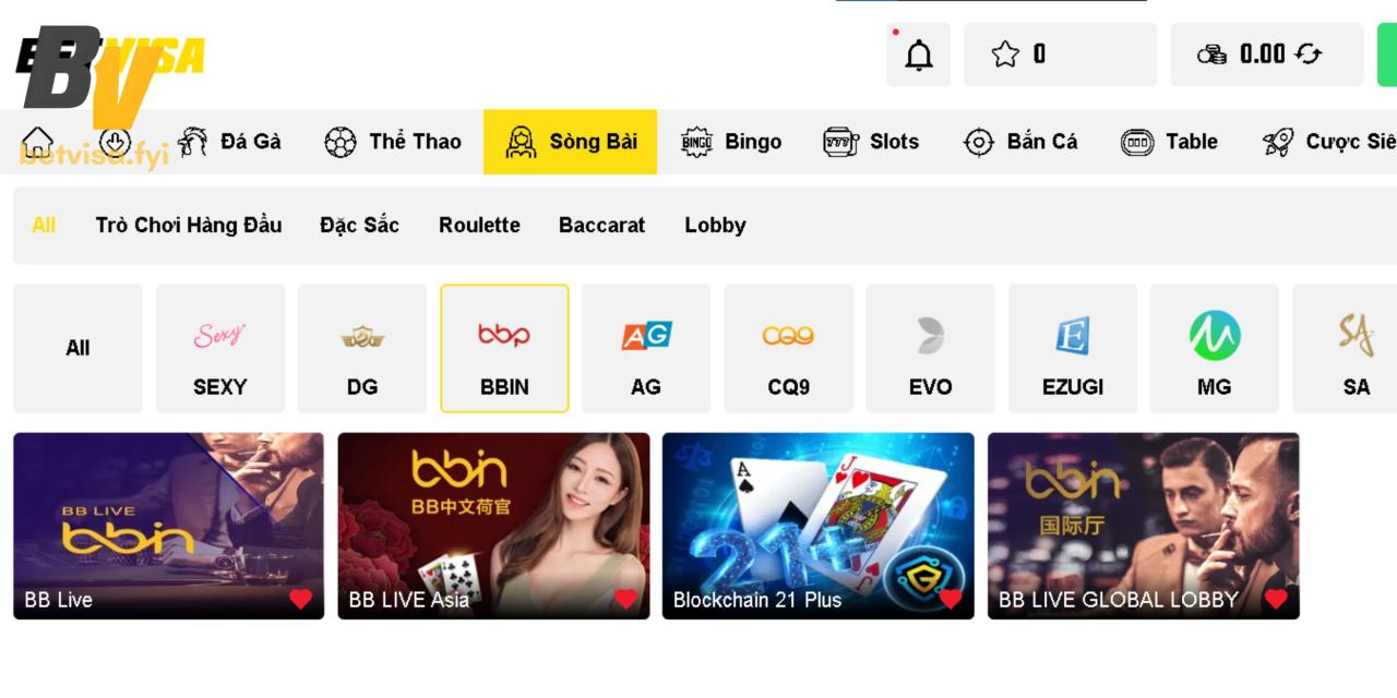 Đến với BBIN Casino, người chơi được tự do lựa chọn phòng cược