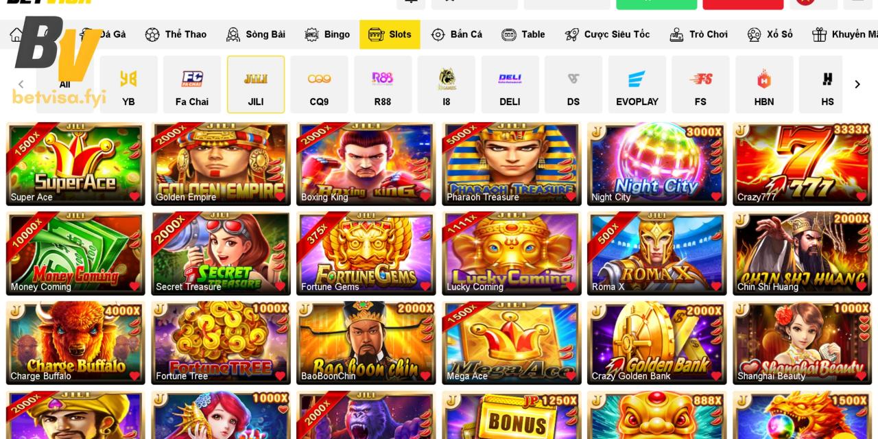 Người chơi cần chọn đúng sảnh JILI trong mục slots để trải nghiệm